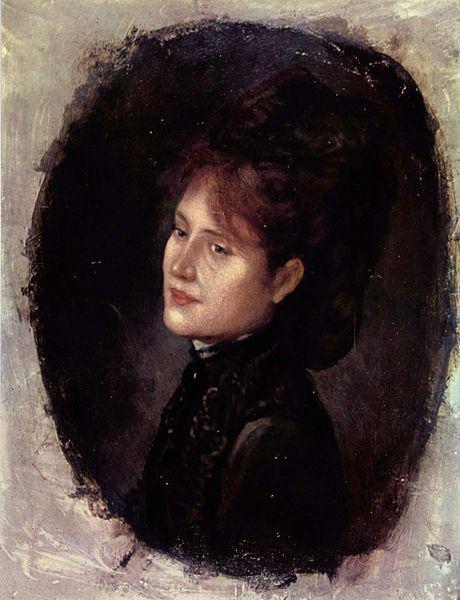 Nicolae Grigorescu Portrat der Frau Alexianu Sweden oil painting art